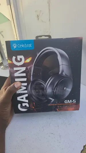 Wired Headphones RGB Lights Gaming Celebrat GM5 Headband