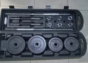 Adjustable 50kg Dumbbells+Portable Briefcase+ Barbell