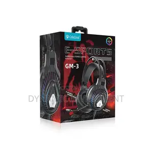 Celebrat GM-3 LED Gaming Headphones Overhead Wired Headset