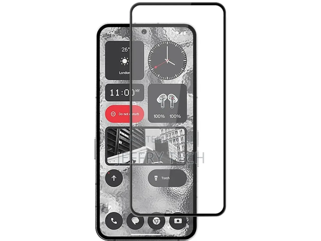 Nothing Phone (2) 100% Full Screen Tempered Glass Screen Pro
