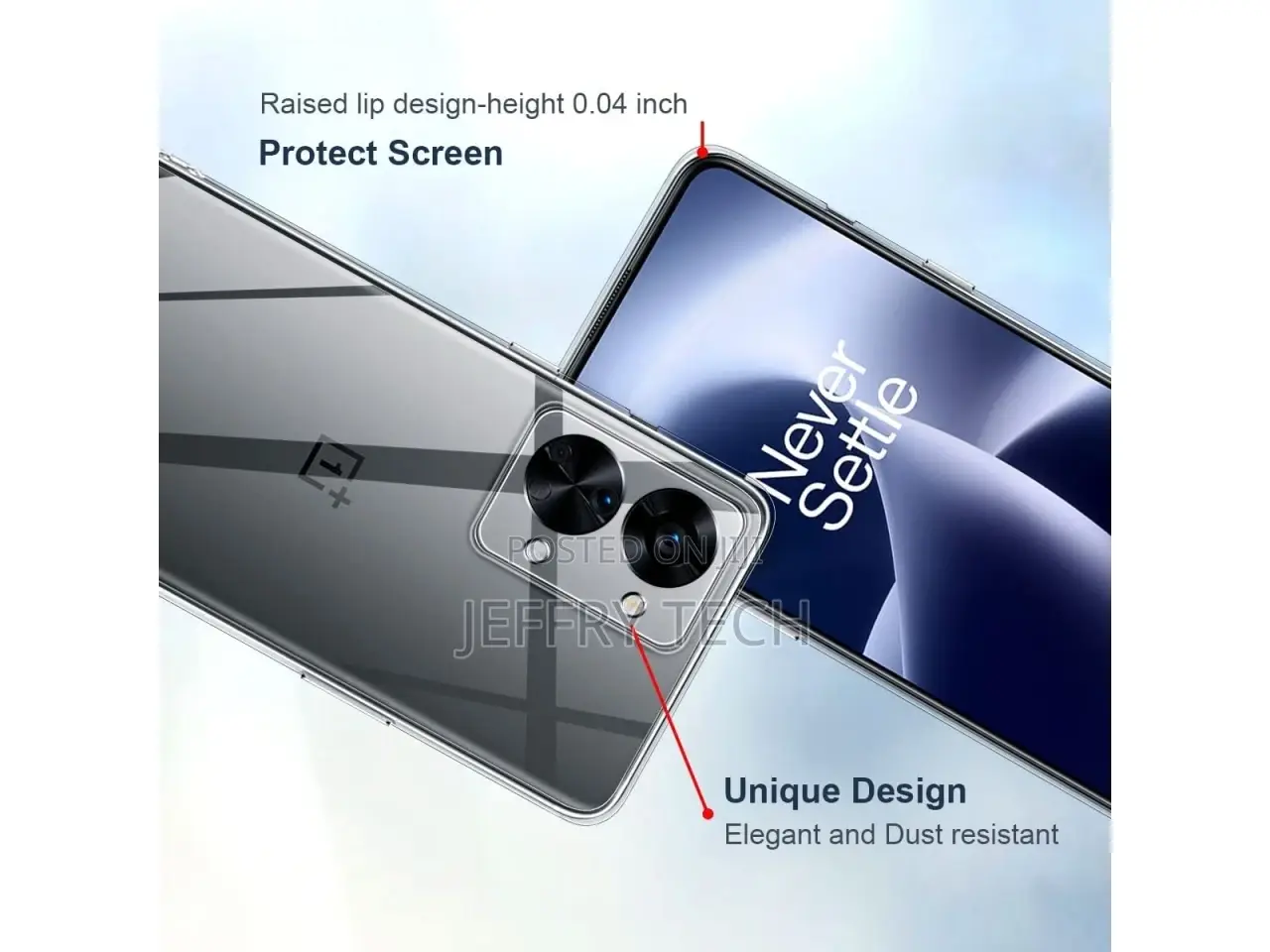 Oneplus Nord 2T Rubber Case TPU Clear Case