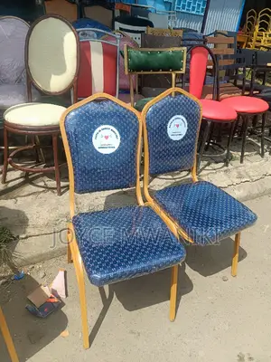 Conference Church Chairs, Blue With Logo 