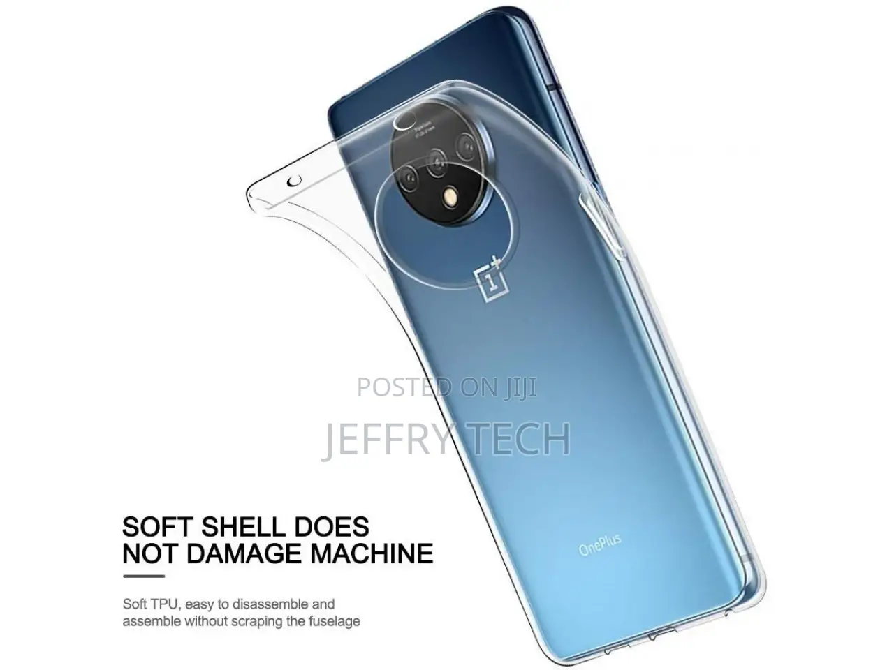 Oneplus 7T Rubber Case TPU Clear Case