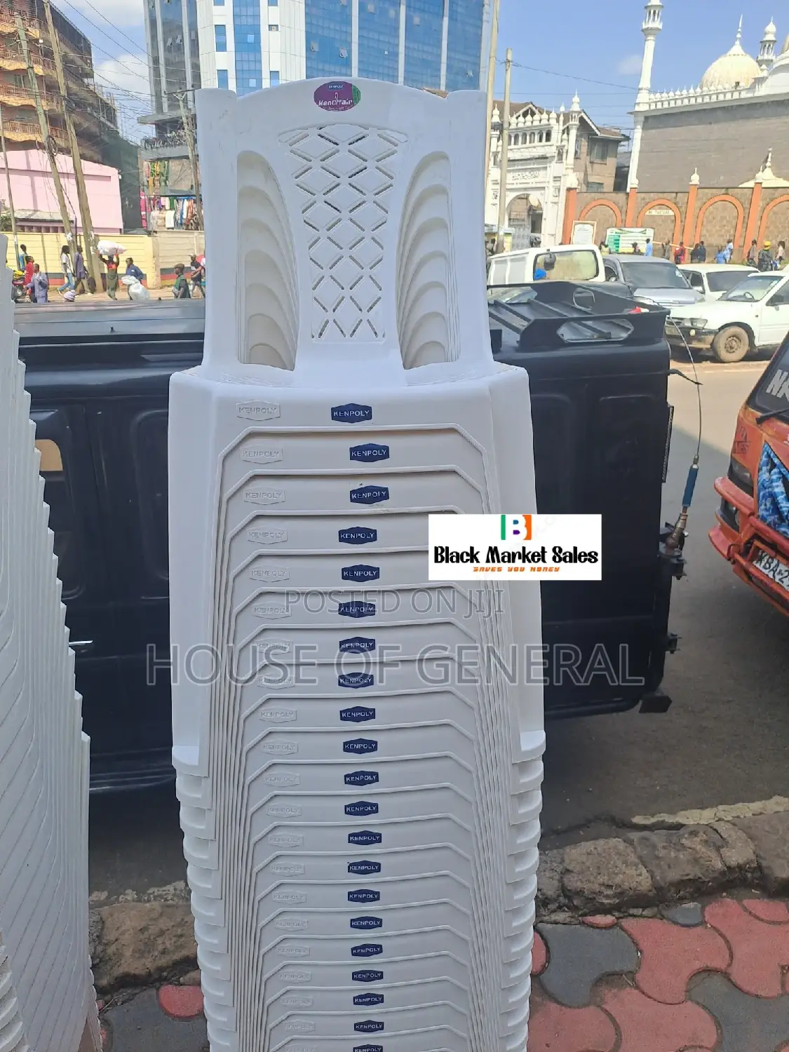 Armless Kenpoly Plastic Chair