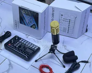 Live Sound Card Set With Streaming Mic and Audio Interface