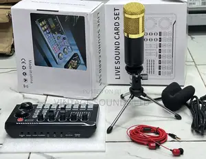 Live Tiktok Streaming Studio Podcast Set