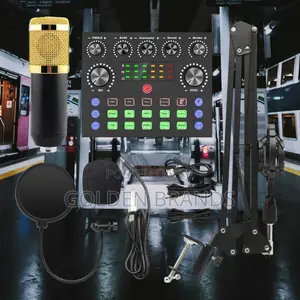 Microphone BM800 + V8 Sound Card Set Professional Audio