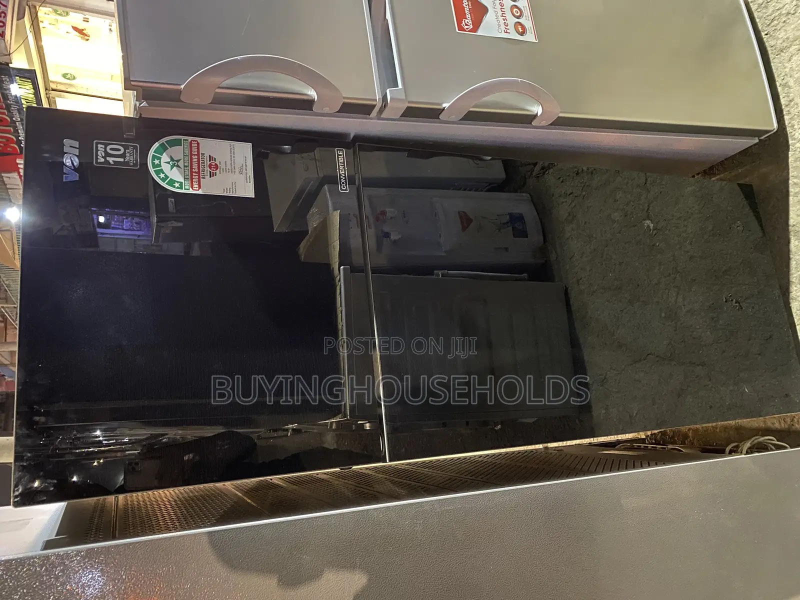 Von 250L Two Door Fridge