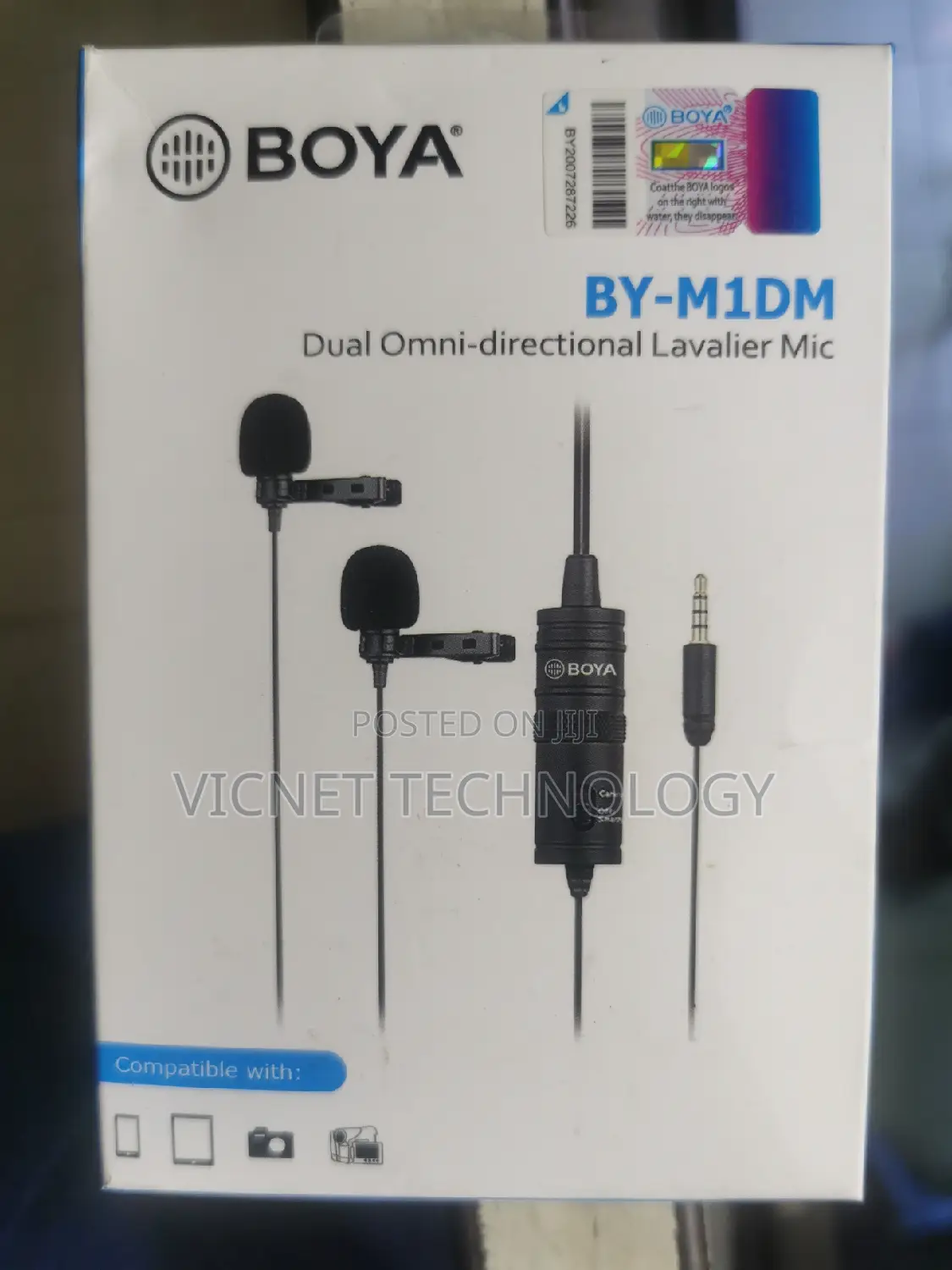 Dual Omnidirectional Boya Microphone for Interview