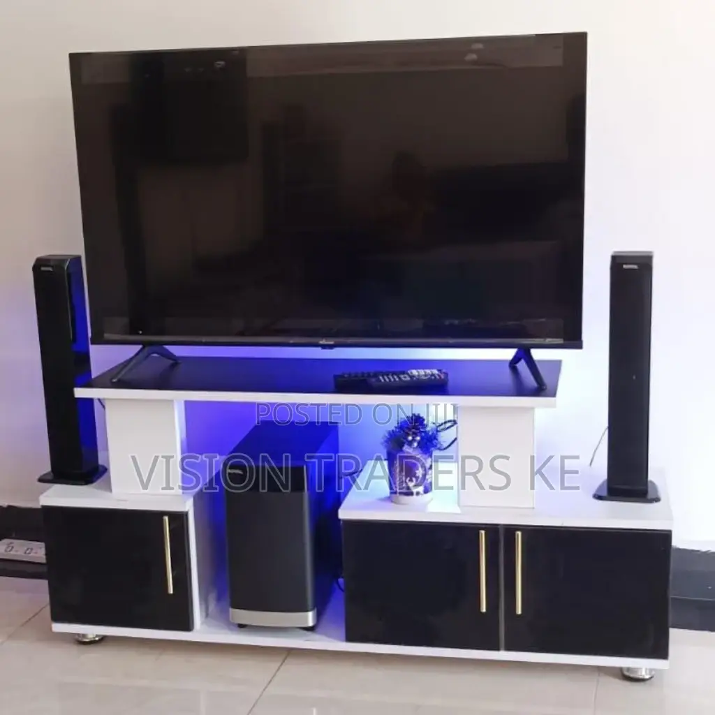 Istanbul 2 Tv Stand With Led Light 120x30x60 Cm