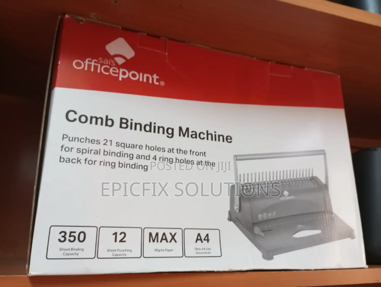 Office Point Comb Binding Machine