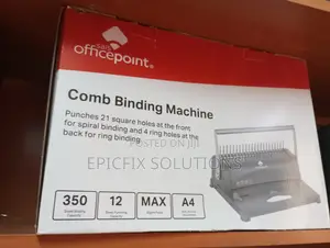 Office Point Comb Binding Machine