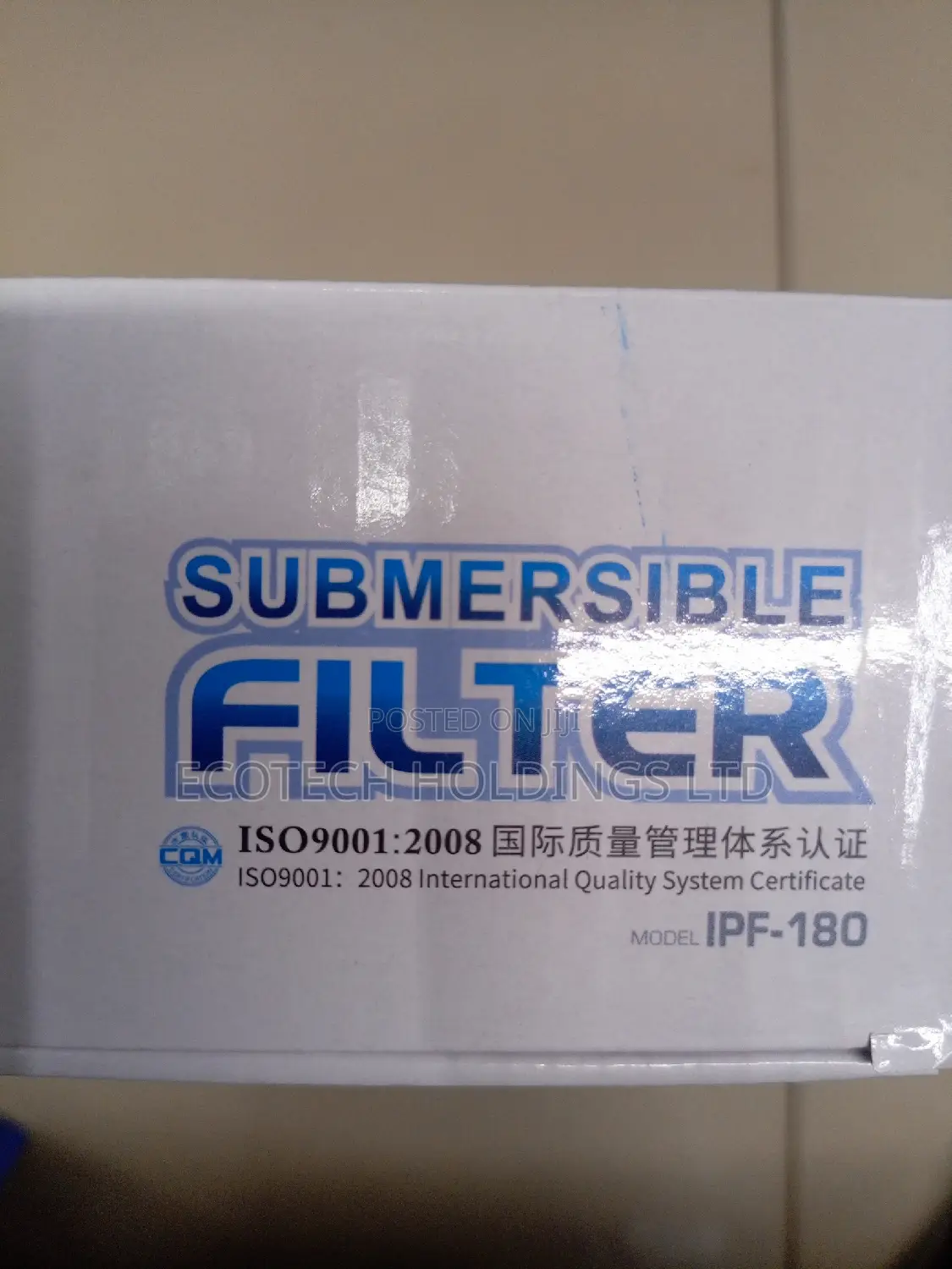 Submersible Filter Pump.