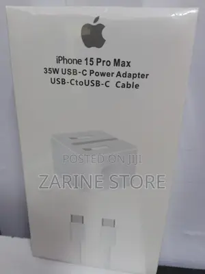 iPhone 15 Pro Max 35watts USB-C Power Adapter, Fast Charging