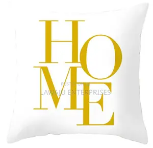 Gold Detail White Case With Pillow