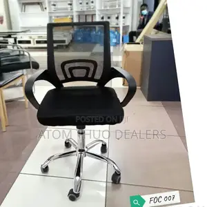 Adjustable Assembled Executive Office Chair-Black 