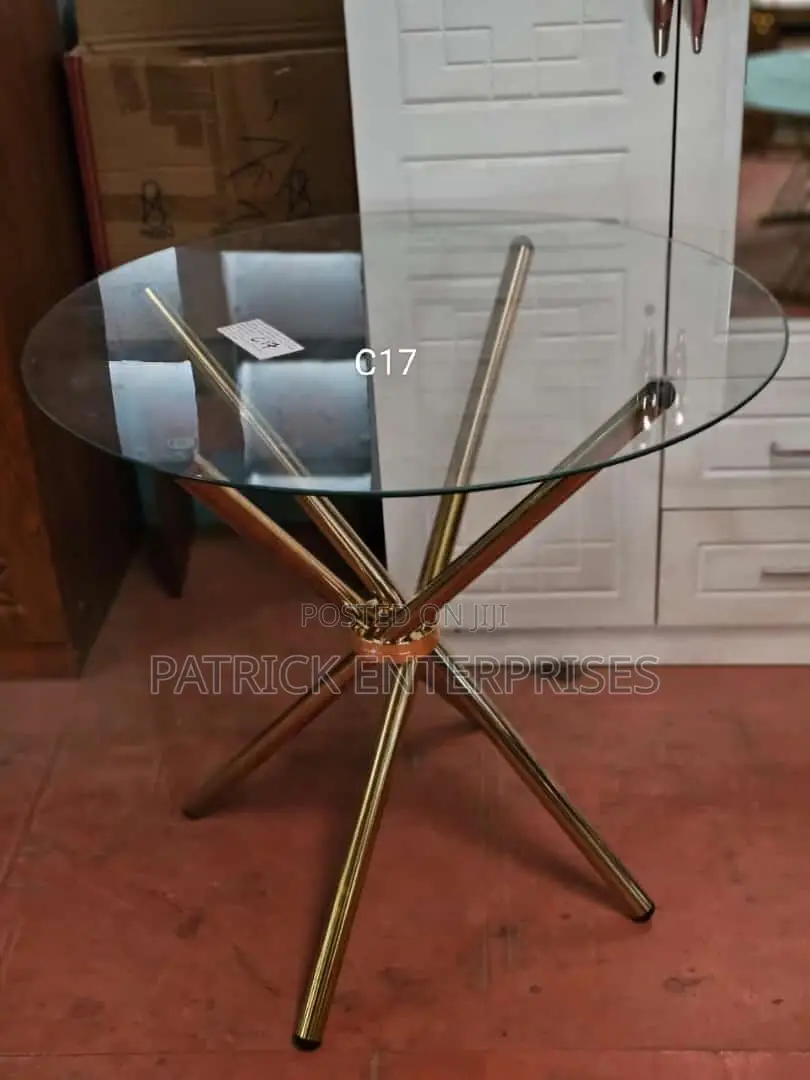 Imported Modern Dinning/Garden/Office Foldable Glass Table