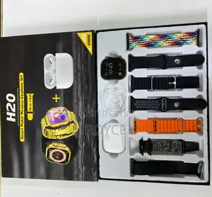 H20 Ultra Smart Watch With Bluetooth Wireless Earphones