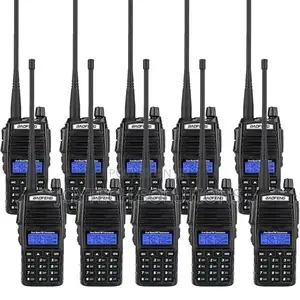 10 Radios Hand Held Walkie Talkie Radio Calls Uv82