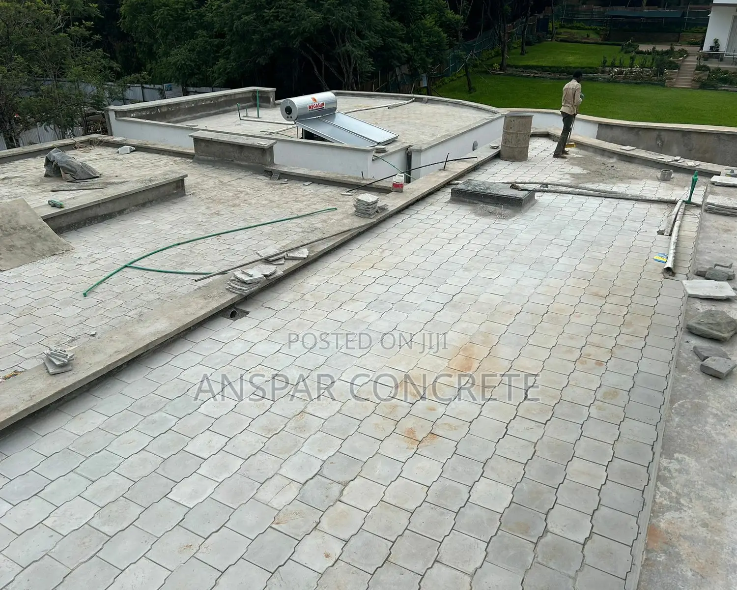 Concrete Interlocking Tiles