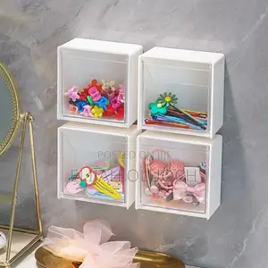 2pcs Set Plastic Wall Mounted Storage Box