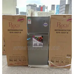 Roch 128 Litres RFR-160DT-B Double Door Fridge-Silver