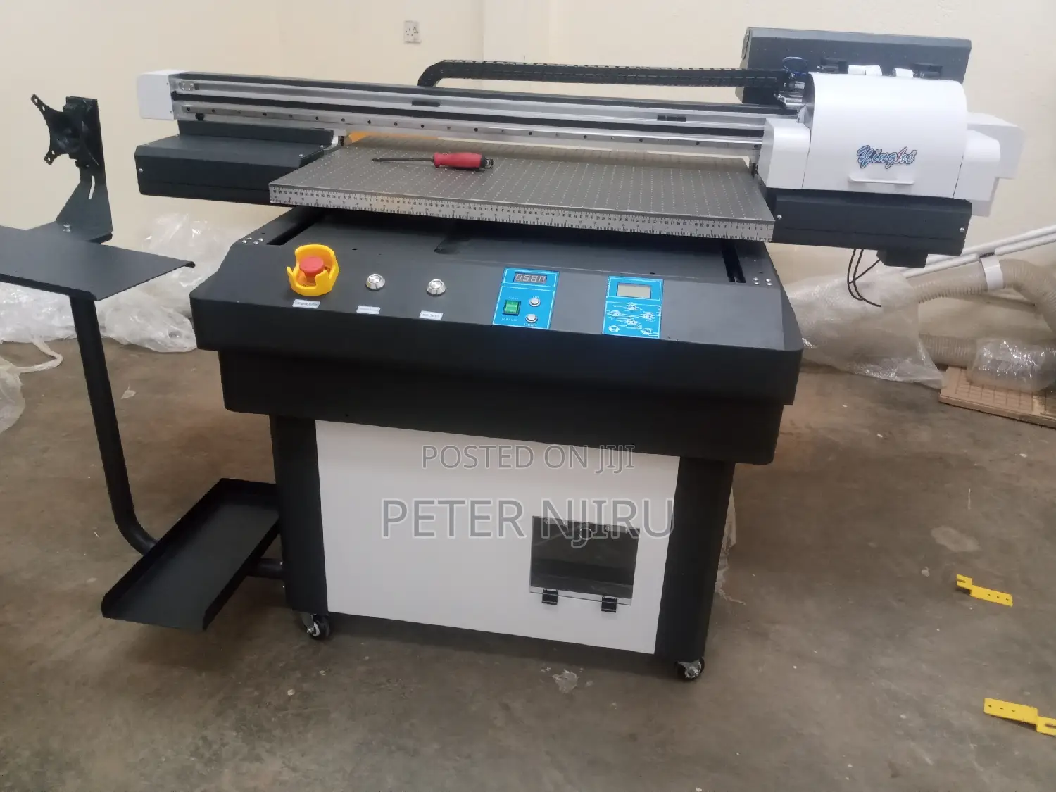 90*60cm Uv Flatbed Printer 6090 9060 With Three Head Tx800