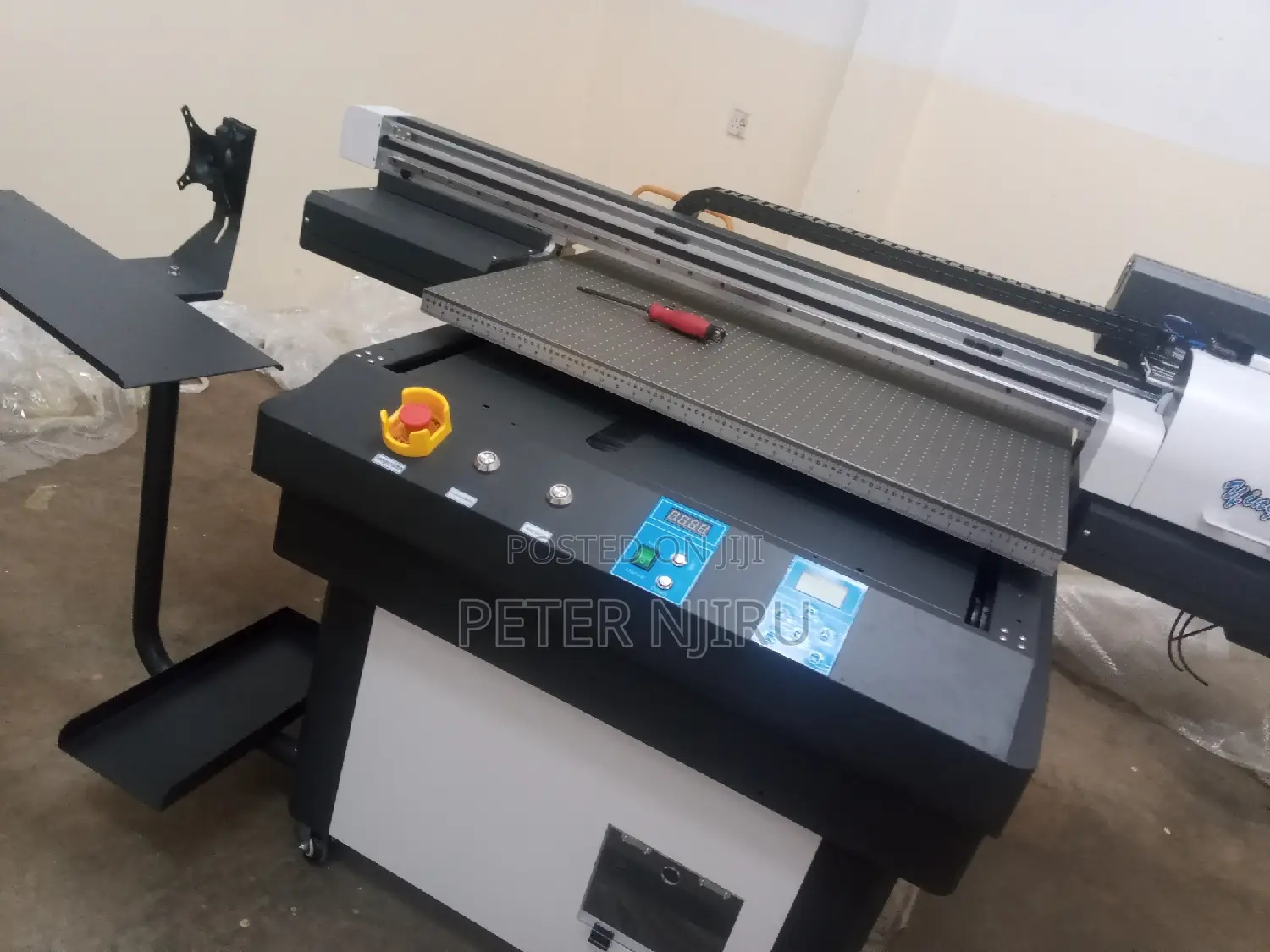 90*60cm Uv Flatbed Printer 6090 9060 With Three Head Tx800