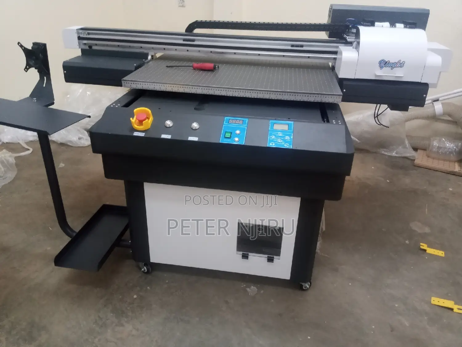 90*60cm Uv Flatbed Printer 6090 9060 With Three Head Tx800