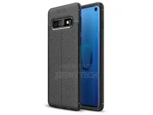 Samsung Galaxy S10 5G Leather Design Rubber Case TPU Cover B