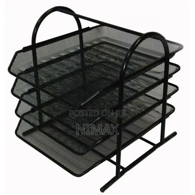 Sliding Document Trays Office Tray 4-Tier Mesh