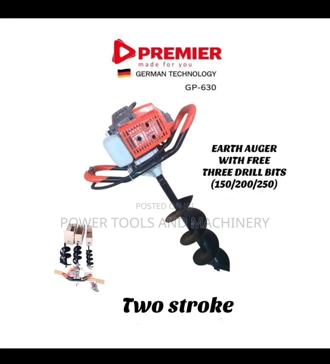 Premier Earth Auger 3 Drill Bits 2 Stroke