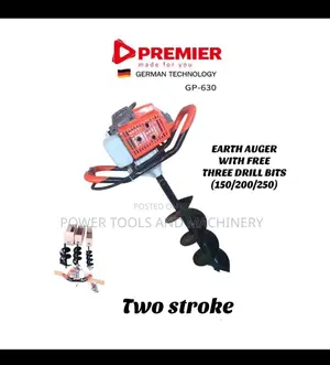 Premier Earth Auger 3 Drill Bits 2 Stroke