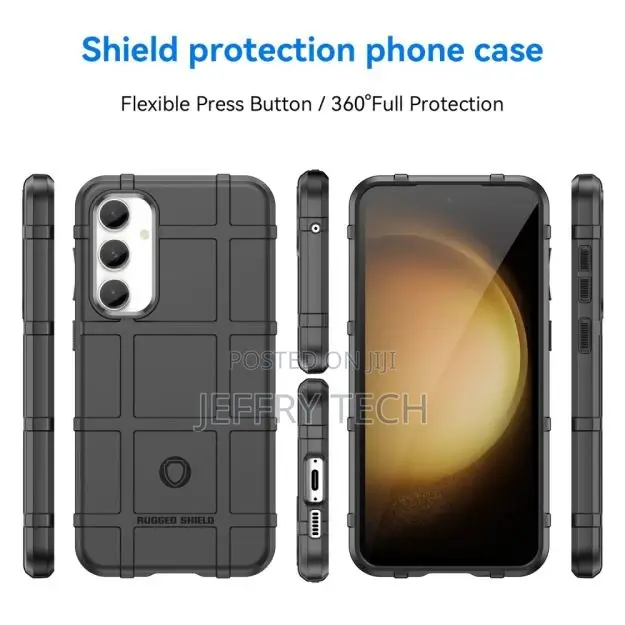 Rugged Shield Case - Samsung GALAXY S23 Fe - Black