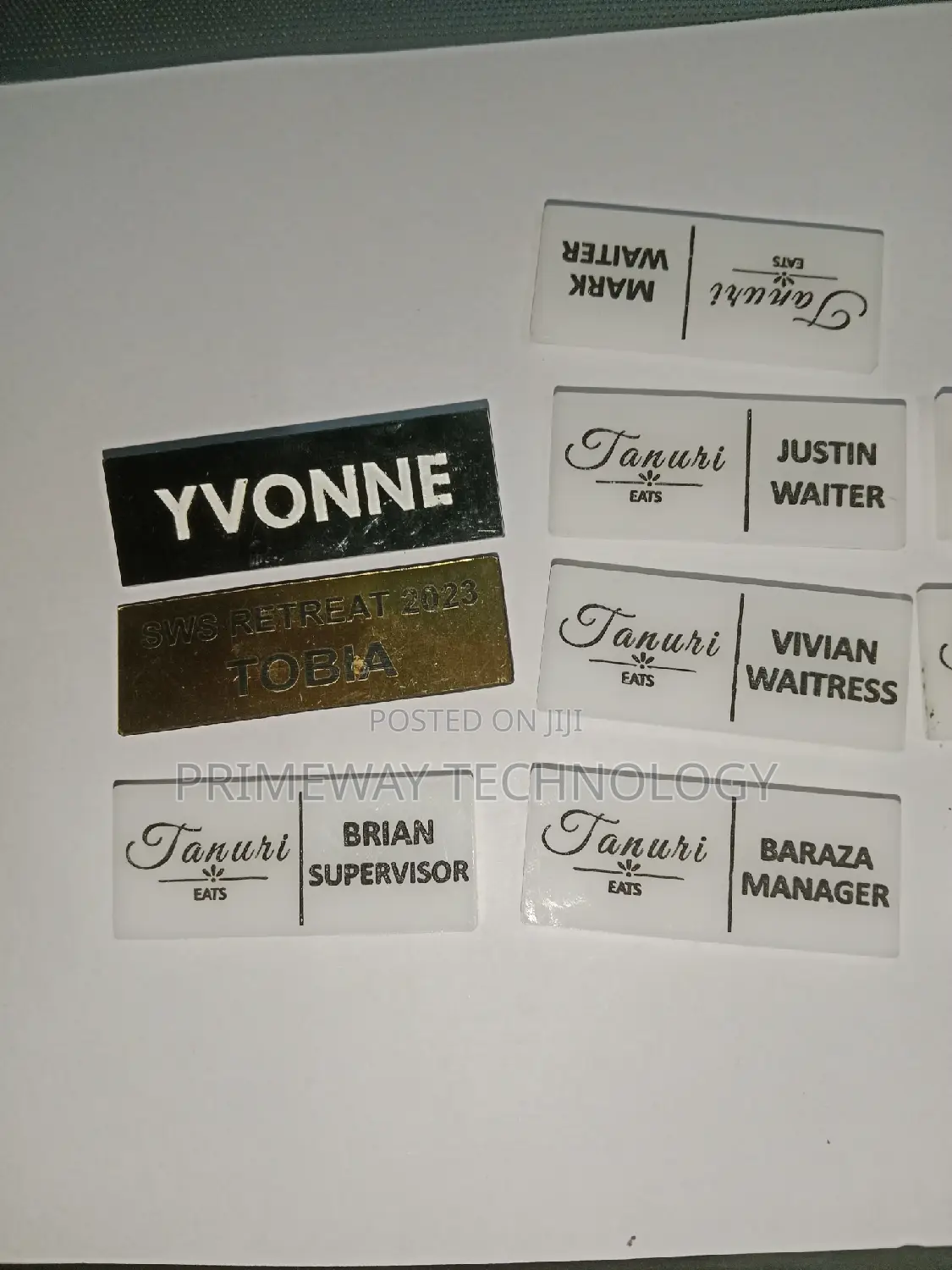 Name Tags Engraving
