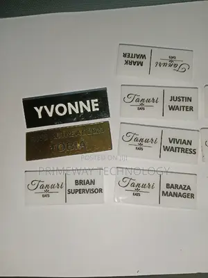 Name Tags Engraving