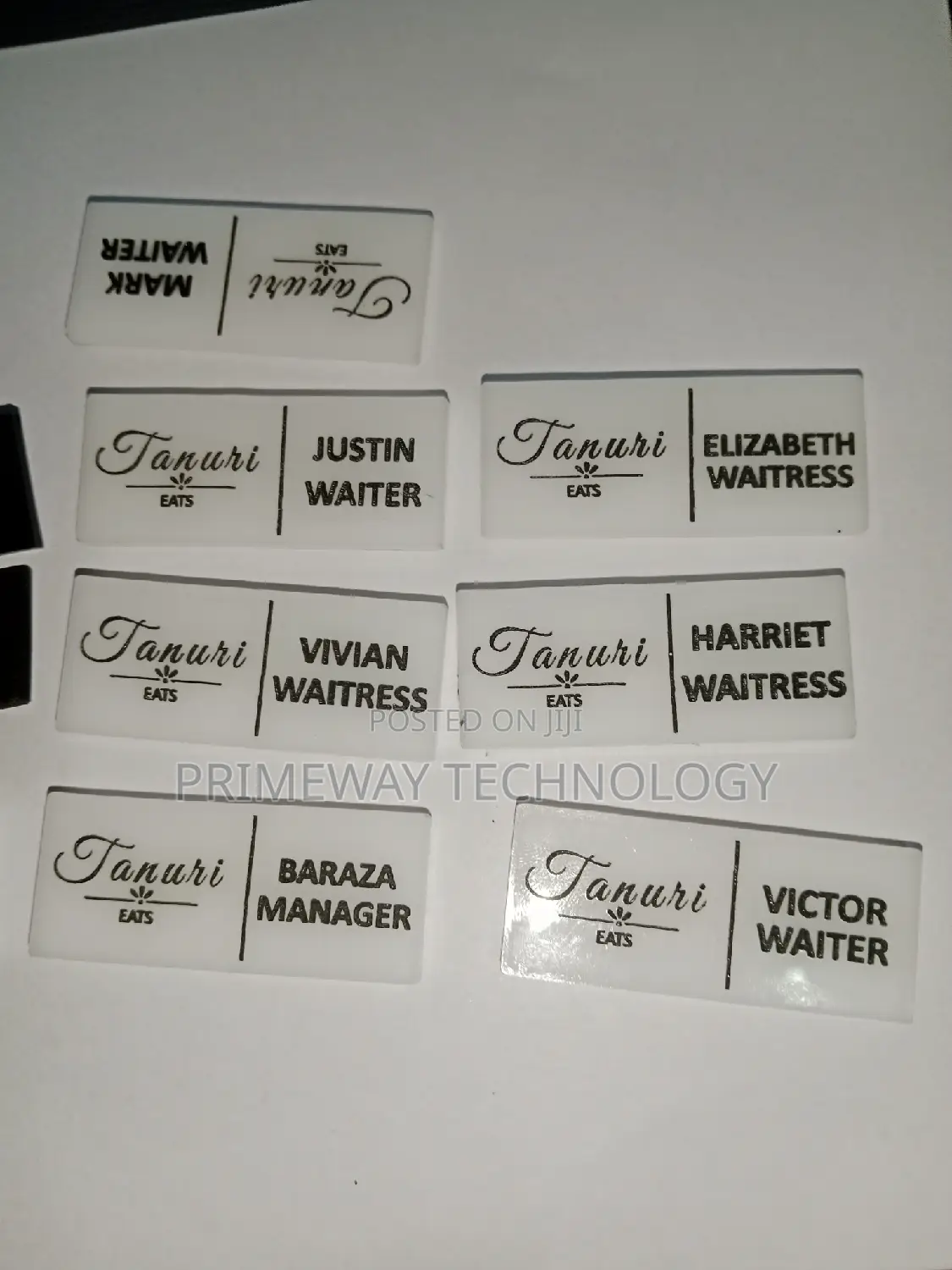 Name Tags Engraving