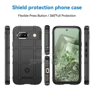 Rugged Shield Google Pixel 8A Cover - Black