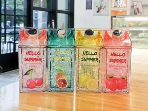*Hello Summer Aclyric Smoothie/Party Cups Straw 600ml