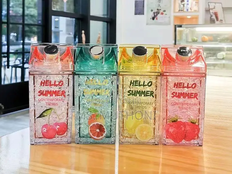 *Hello Summer Aclyric Smoothie/Party Cups Straw 600ml