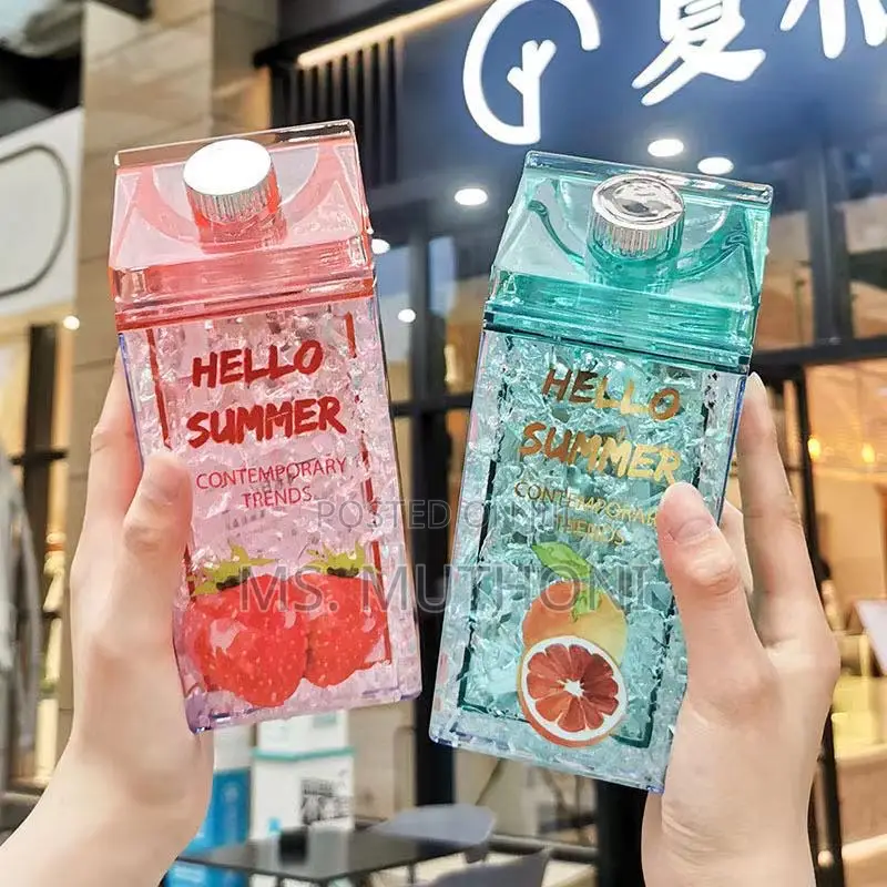 *Hello Summer Aclyric Smoothie/Party Cups Straw 600ml