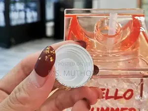 *Hello Summer Aclyric Smoothie/Party Cups Straw 600ml