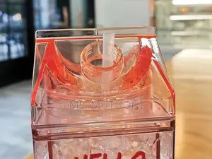 *Hello Summer Aclyric Smoothie/Party Cups Straw 600mls*