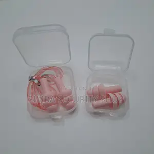 Pink Ear Plugs Silicone Reading Anti Snore String Stringless