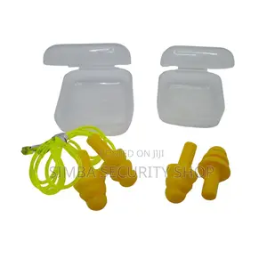 Yellow Ear Plugs Silicone Matatu Construction Wired Wireless