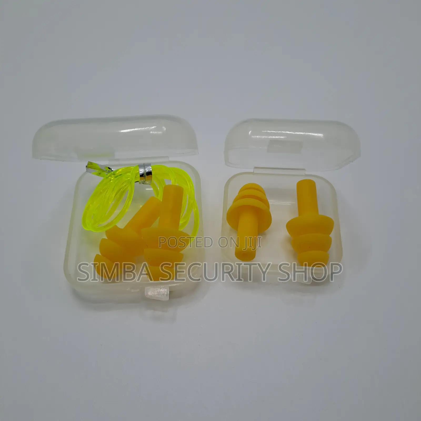Yellow Ear Plugs Silicone Matatu Construction Wired Wireless