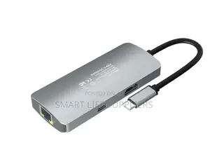 Aula UC-190 USB Type-C Adapter With HDMI Type C RJ45 USB 3.0