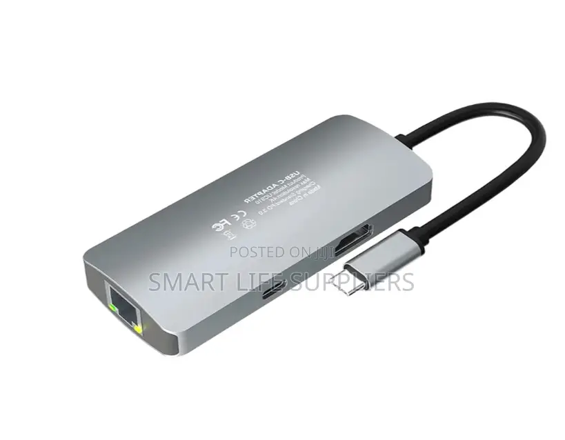 Aula UC-190 USB Type-C Adapter With HDMI Type C RJ45 USB 3.0