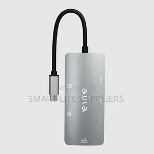Aula UC-190 USB Type-C Adapter With HDMI Type C RJ45 USB 3.0