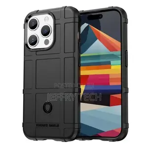 Rugged Shield Case - iPhone 15 PRO Max - Black